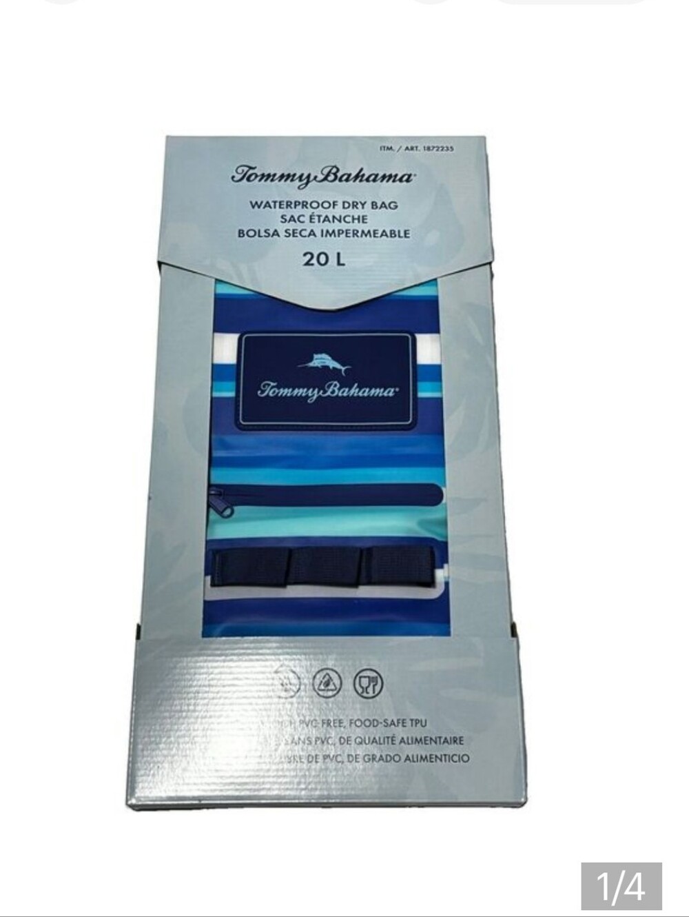 Tommy Bahama Waterproof Dry Bag Blue & White